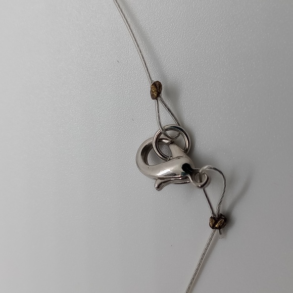 Vintage Wool Felt NecklaceFlower Beads Wire Chain & Clasp Handmade Purple & Red - Picture 7 of 8